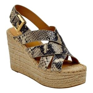 Marc Fisher Wedges
Espadrille Snake Print Leather
Platform Mlalenni